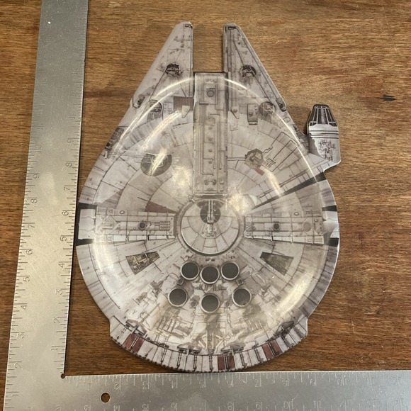 Disney Star Wars Millennium Falcon Serving Platter Plate Think Geek 2015 - Picture 1 of 7